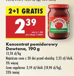 Biedronka Koncentrat pomidorowy Dawtona oferta