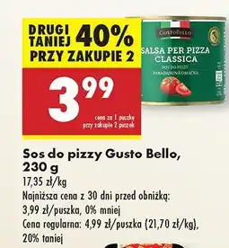 Biedronka Sos do pizzy classica Gusto Bello oferta