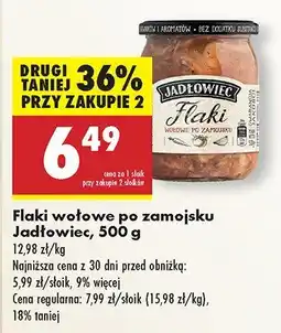 Biedronka Flaki wołowe po zamojsku Jadłowiec oferta