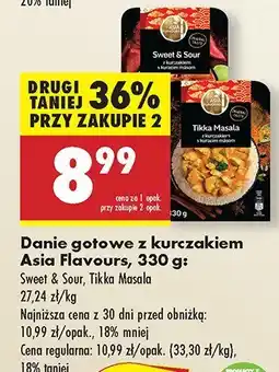 Biedronka Danie gotowe z kurczakiem Asia Flavours Sweet & Sour, Tikka Masala oferta