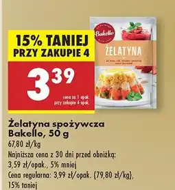 Biedronka Żelatyna spożywcza Bakello oferta