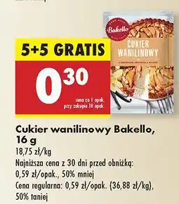 Biedronka Cukier wanilinowy Bakello oferta