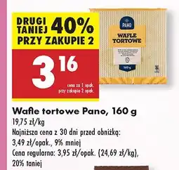 Biedronka Wafle tortowe Pano oferta