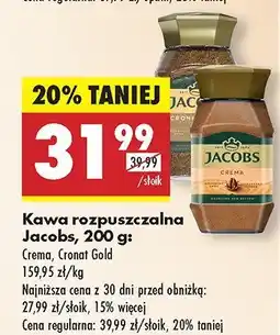 Biedronka Kawa rozpuszczalna Jacobs oferta