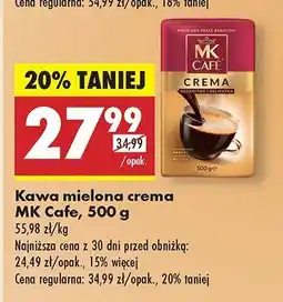 Biedronka Kawa mielona crema MK Cafe oferta