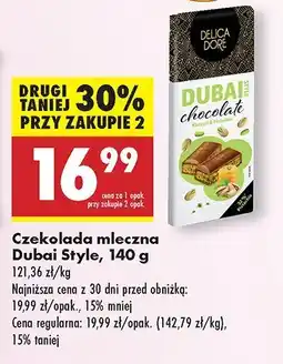 Biedronka Czekolada mleczna Dubai Style oferta