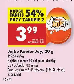 Biedronka Jajko Kinder Joy oferta