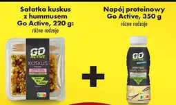 Biedronka Sałatka kuskus z hummusem Go Active + napój proteinowy Go Active oferta