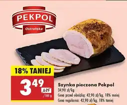 Biedronka Szynka pieczona Pekpol oferta