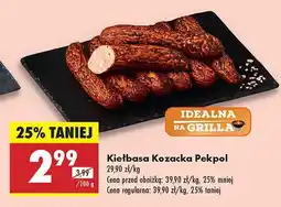 Biedronka Kiełbasa Kozacka Pekpol oferta