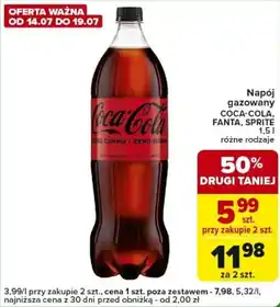 Carrefour Express Napój gazowany COCA-COLA, FANTA, SPRITE oferta