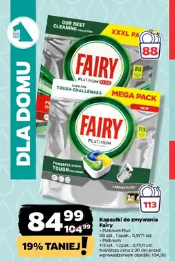 Netto Kapsułki do zmywarki Fairy oferta