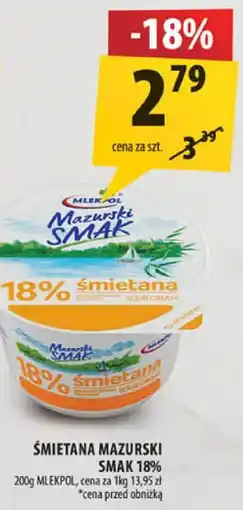 Arhelan Śmietana mazurski smak 18% oferta