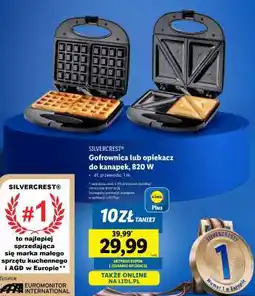 Lidl SILVERCREST Gofrownica lub opiekacz do kanapek, 820 W oferta