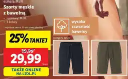 Lidl Szorty męskie z bawełną oferta