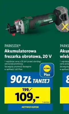Lidl PARKSIDE Akumulatorowa frezarka obrotowa, 20 V oferta