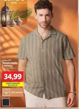 Lidl Koszula męska z bawełny oferta