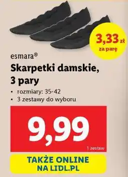 Lidl Skarpetki damskie, 3 pary oferta