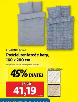 Lidl LIVARNO home Pościel renforcé z kory, 160 x 200 cm oferta
