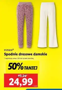 Lidl Spodnie dresowe damskie oferta