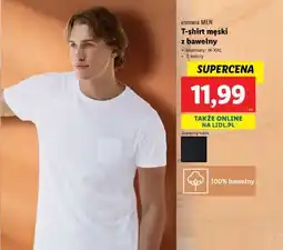 Lidl T-shirt męski z bawełny oferta