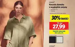 Lidl Koszula damska o wyglądzie satyny oferta