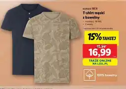 Lidl T-shirt męski z bawełny oferta