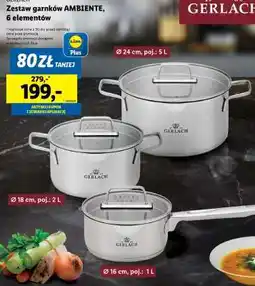 Lidl Zestaw garnków AMBIENTE, 6 elementów oferta