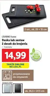 Lidl LIVARNO home Deska lub zestaw 2 desek do krojenia oferta