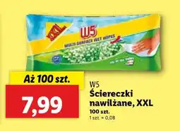 Lidl W5 Ściereczki nawilżane, XXL oferta