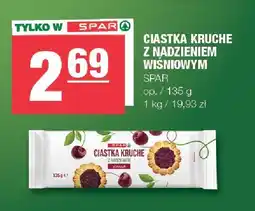 Spar Ciastka kruche z nadzieniem wiśniowym SPAR oferta