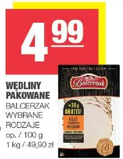 Spar Wędliny pakowane Balcerzak oferta