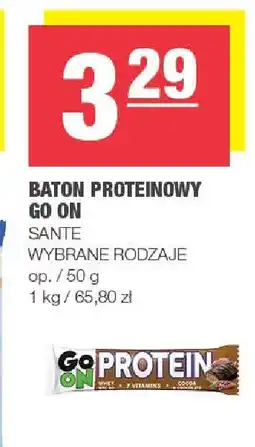 Spar Baton proteinowy Go On Sante oferta