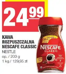 Spar Kawa rozpuszczalna Nescafe Classic Nestle oferta