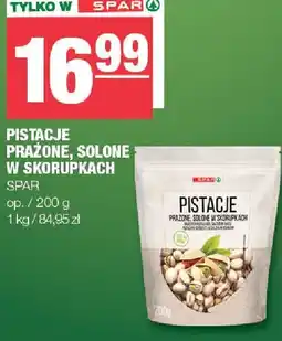 Spar Pistacje prażone, solone w skorupkach Spar oferta