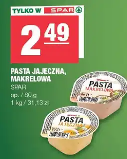 Spar Pasta jajeczna, makrelowa Spar oferta