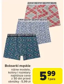 Carrefour Bokserki męskie Cat oferta