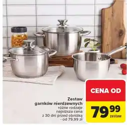 Carrefour Zestaw garnków oferta