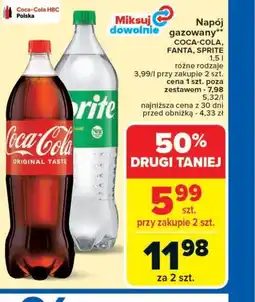 Carrefour Market Napój Coca-Cola, Fanta, Sprite oferta