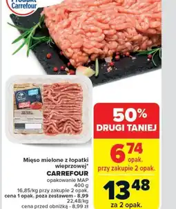Carrefour Market Mięso mielone z łopatki wieprzowej Carrefour oferta