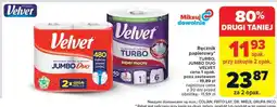 Carrefour Market Ręcznik papierowy Velvet Turbo, Jumbo Duo oferta