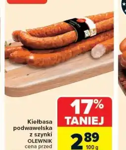 Carrefour Market Kiełbasa podwawelska z szynki Olewnik oferta