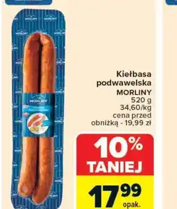 Carrefour Market Kiełbasa podwawelska Morliny oferta