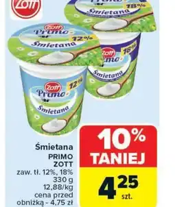Carrefour Market Smietana Primo Zott oferta