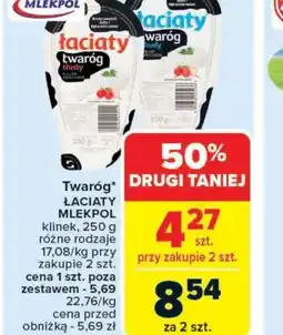 Carrefour Market Twaróg Laciaty Mlekpol oferta