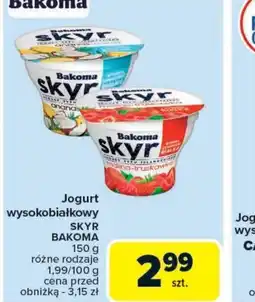Carrefour Market Jogurt wysokobiałkowy Skyr Bakoma oferta