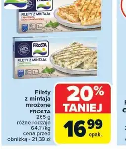 Carrefour Market Filety z mintaja mrożone Frosta oferta