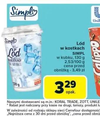 Carrefour Market Lód w kostkach Simpl oferta