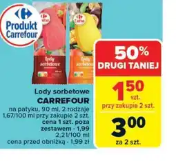 Carrefour Market Lody sorbetowe Carrefour oferta