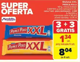Carrefour Market Wafelki XXL Prince Polo oferta